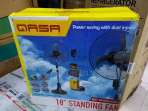 Qasa 18-Inch AC/DC Fan Mai Tsaye