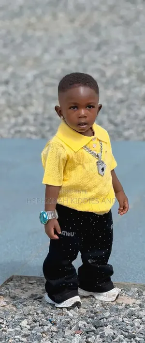 2pcs Polo and Jean Trouser Set for Boys