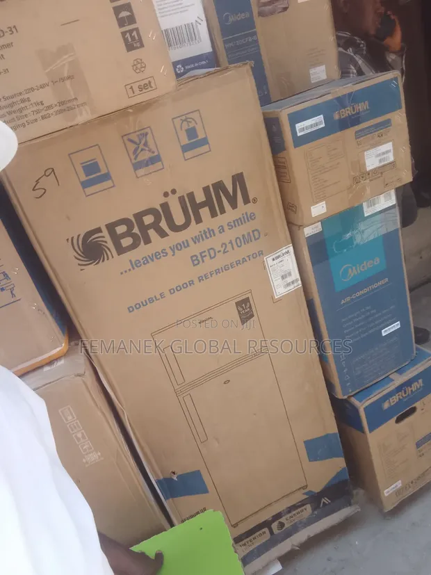 Bruhm Double Door Fridge - Brand New - 1