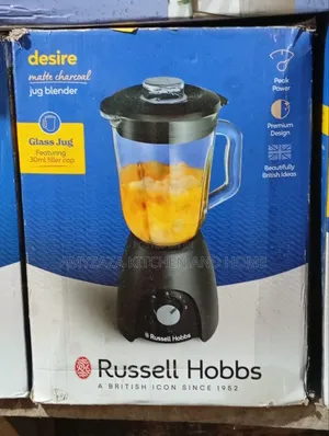 Russell Hobbs Desire Glass Jug Blender - Matte Charcoal (Brand New)