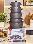 Set Na Kayan Girki Na Granite 10pcs Marasa Fasa - 2