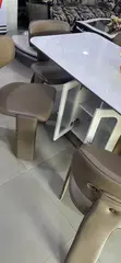 Six Seater Classic Marble Dining Table - 4