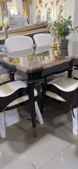 Crystal Marble Foreign Design Dining Set - 2
