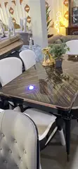 Crystal Marble Foreign Design Dining Set - 3
