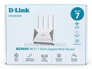 D-Link BE3600 Wi-Fi 7 Mesh Router (DIR-BE364K)