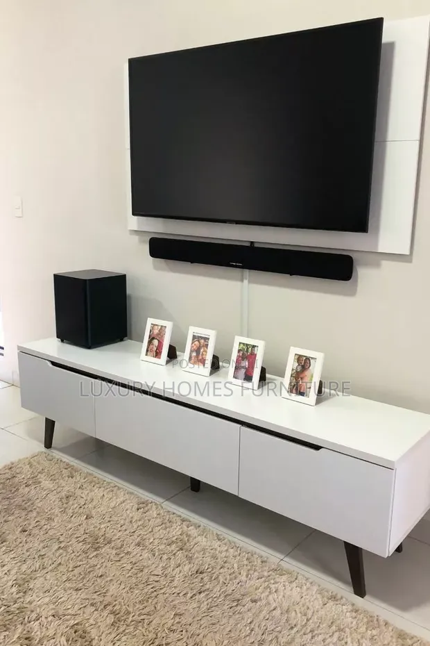 Standard Wall TV Console with LED Light - 1
