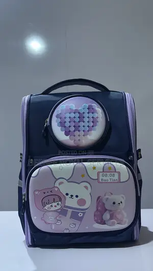 Durable Purple Kids School Bag