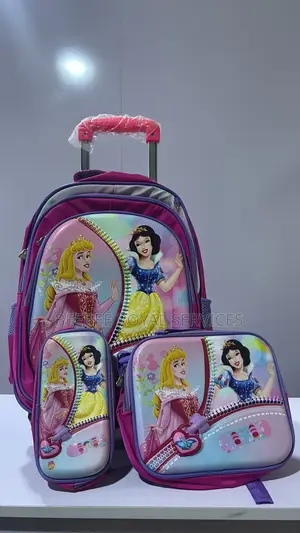 Disney Princess Trolley School Bag Set