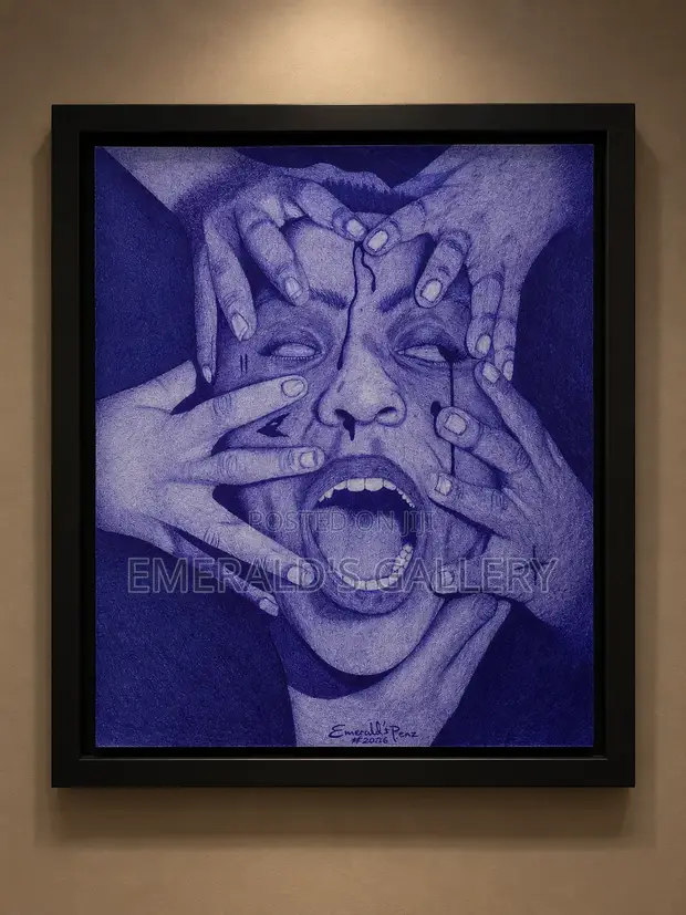 Held Together Pen Drawing - 1
