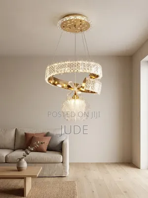 Designer LED Chandelier - 2 Tiers, 3 Lights