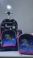 Unicorn Trolley Bag da Jakar Abinci & Akwatin Kayan Makaranta - 2