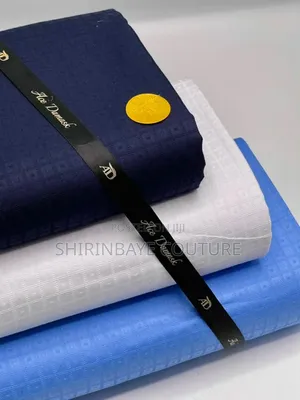 Ace Damask Swiss Fabric na Maza - Yards 5
