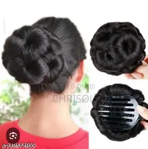 Elegant Bun Hair Clip - Black
