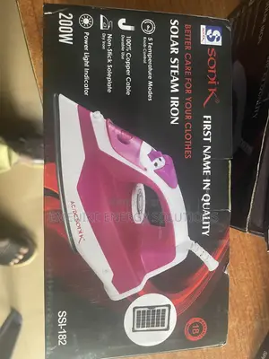 Sonik Solar/Inverter Steam Iron (220VAC/12V DC)