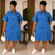 Women's Classic Jeans Gown - Knee-Length - 2