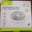 Iwin Rechargeable Table & Wall Fan - 1