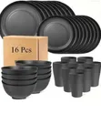 Pink Elegance 16-Piece Dinnerware Set - 1