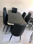 6 Seater Marble Dining Set - 1