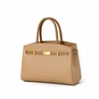 Fumbi Luxe C Women's Black Leather Work Handbag - 2
