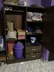 HDF Wardrobe with 2 Drawers - Used - 1