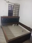 Quality Used King Size Bed Frame with Drawer Bedside Table - 3