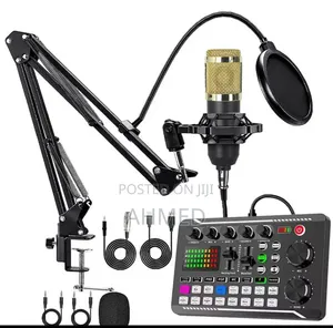 BM800 Microphone & F998 Podcast Mixer for Studio/Live Streaming