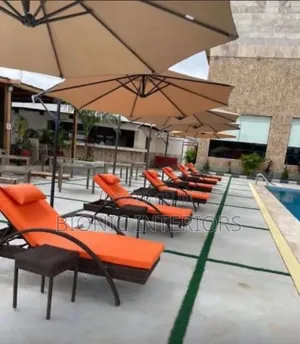 Pool Bed with Side Stool - Brand New