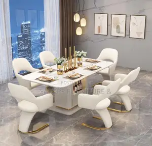 Luxury Dining Table da Kujeru - Zinariya