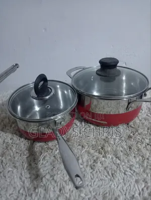2 Sets of Stainless Steel Pots (Used)