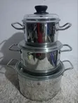 Used Induction Stainless Steel Pot - Germany - 2