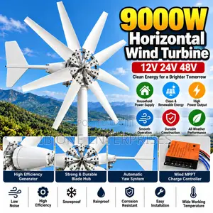 9000W 48V Jirgin Iska Mai Girman Gaske