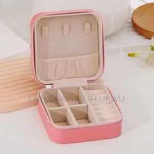 Brand New Faux Leather Jewelry Box - 7 Compartments