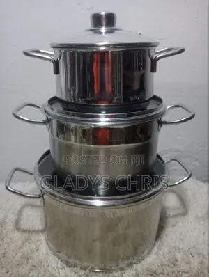 Set of Stainless Steel Induction Pots