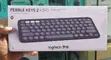 Logitech Pebble Keys 2 K380s Keyboard - Gray - 1