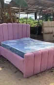 4x6 Bed Frame and Mattress - 1