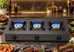 Boscon 3-Burner Tabletop Gas Cooker