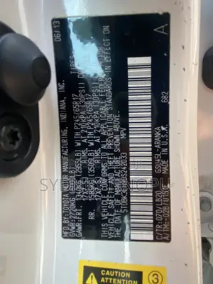 Toyota Highlander 2013 Fari