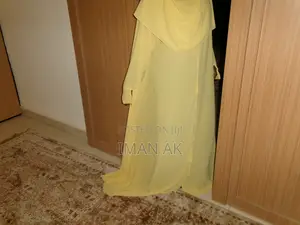 Custard Cream Abaya - Chiffon Maxi Dress