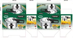 Eurosonic 5.5L Aluminium Pressure Cooker (ES-1055)