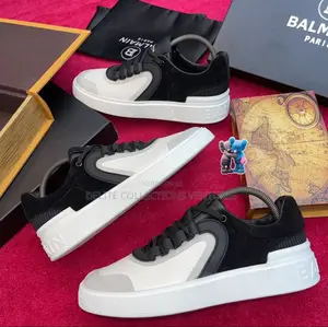 New Balmain B-Skate Lowtop Sneakers - Leather & Suede