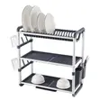 Plate Rack - Grey/Gold, Grey/Silver, Beige/Silver - 2