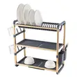 Plate Rack - Grey/Gold, Grey/Silver, Beige/Silver - 3