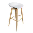 Brand New Bar Stool with Wood-Finish Frame and Footrest - 1