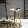 Brand New Bar Stool with Wood-Finish Frame and Footrest - 3