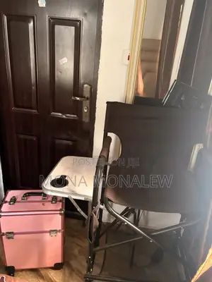 Used Makeup Chair, Makeup Box & LED Light