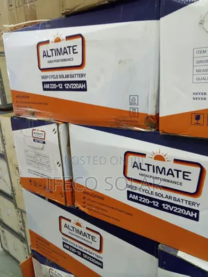 Altimate 220Ah 12V Baturin Solar Mai Tsawon Lokaci