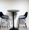 Imported Quality Plastic Padded Barstool with Table - 2