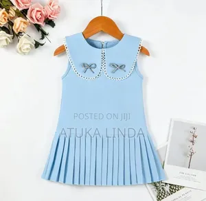 Children's Blue Cotton Dress (3-5 Years)