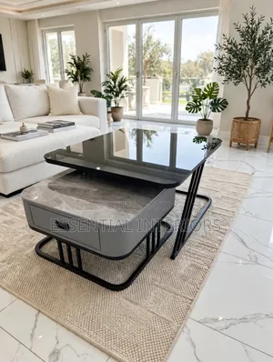 Luxury Marble/Glass Center Table - Brand New