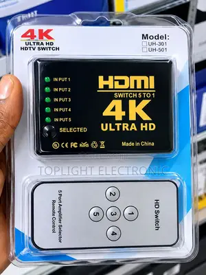 4K HDMI Switch 5-in-1 with Remote
